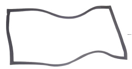 0060829116G Уплотнитель двери верхней морозильной камеры холодильника Haier